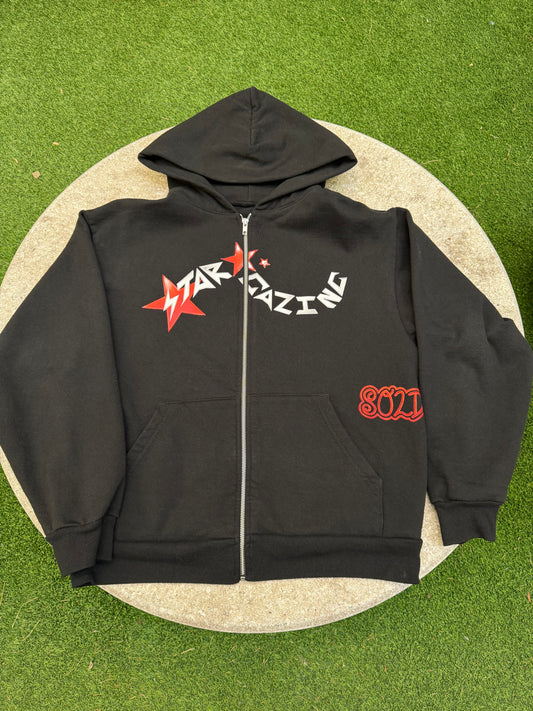 Stargazing Black Zip-up hoodie